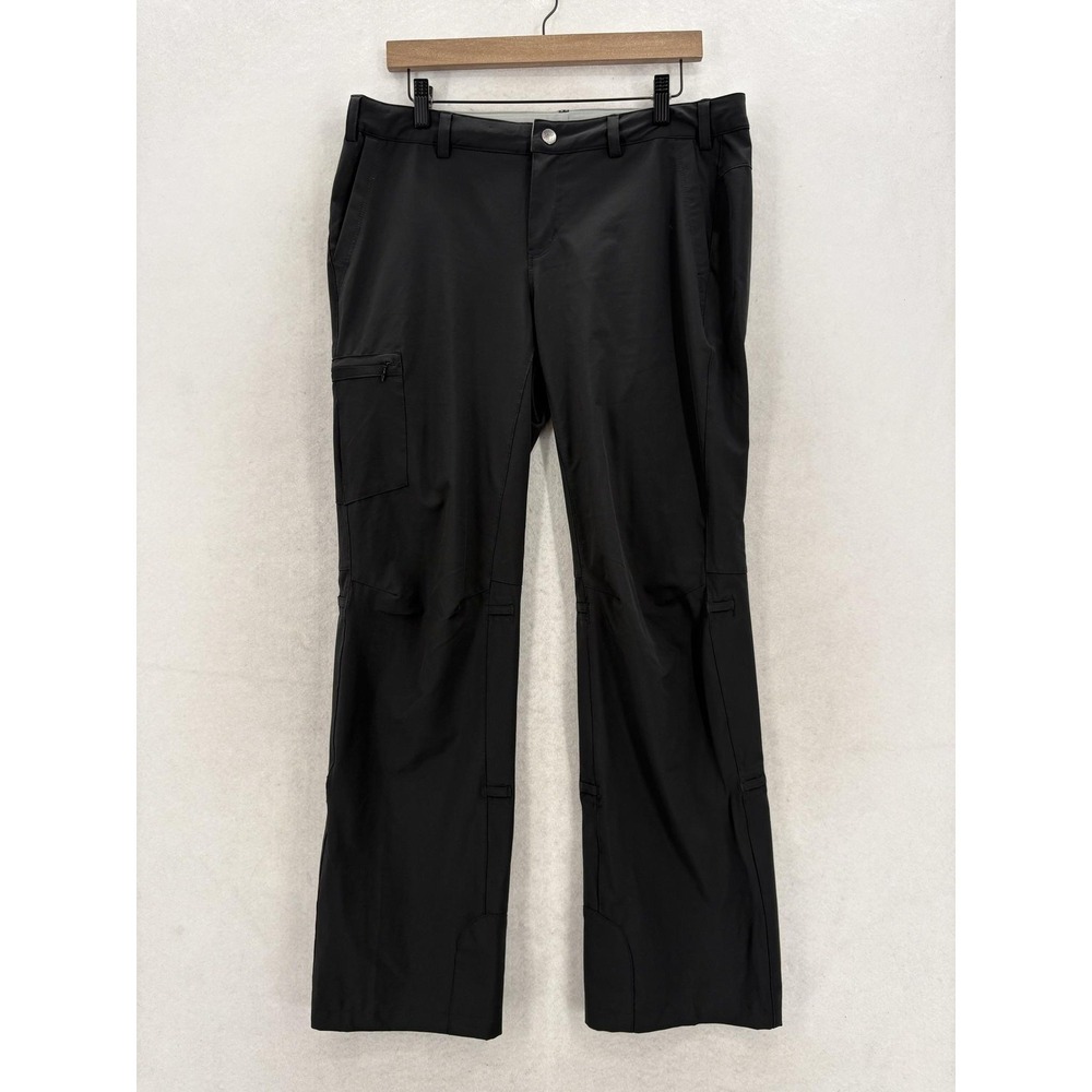 REI Co-op Sahara Roll Up Pants Womens 12 Gray Softshell Stretch Quick Dry Hiking